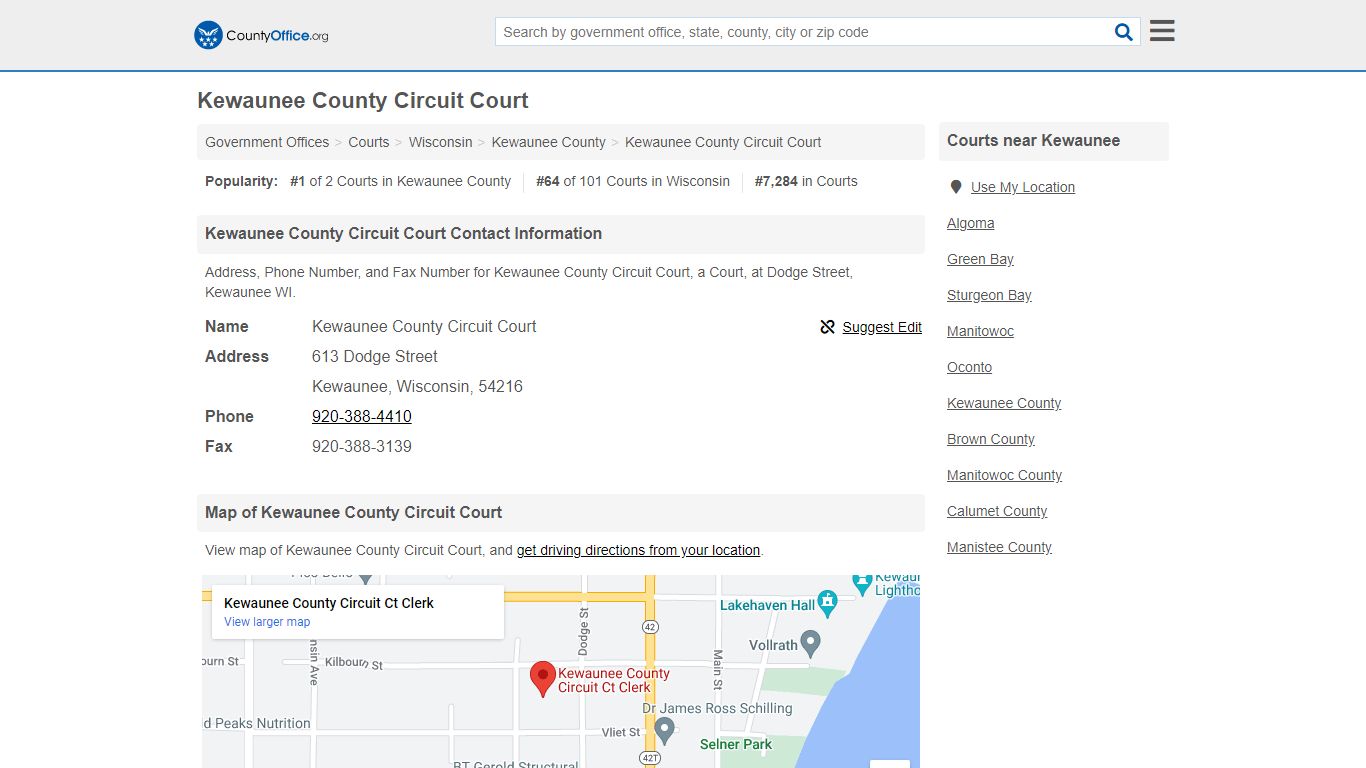 Kewaunee County Circuit Court